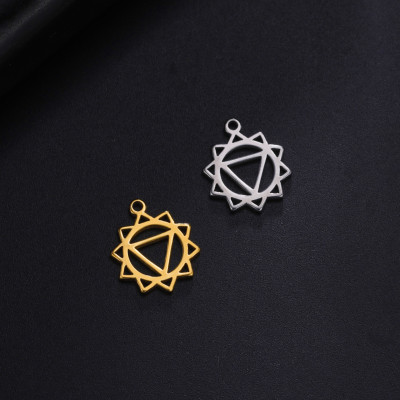 Pendant chakra yoga surgical steel two variants