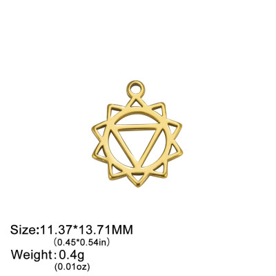 Pendant chakra yoga surgical steel two variants