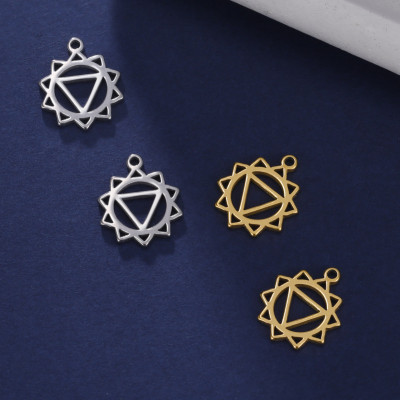 Pendant chakra yoga surgical steel two variants