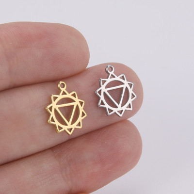 Pendant chakra yoga surgical steel two variants