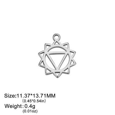 Pendant chakra yoga surgical steel two variants
