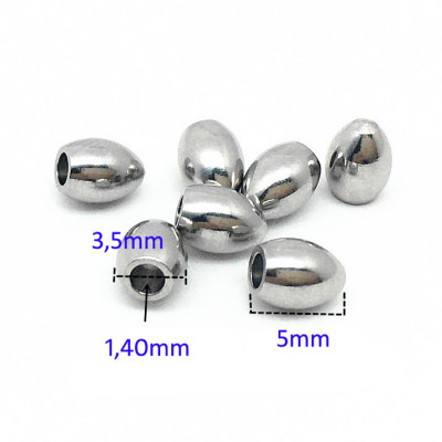 Koncovka hladká 1,4mm vnitřní průměr chirurgická ocel