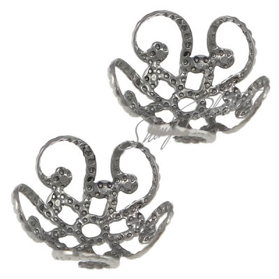 Large 10mm filigree bead from surgical steel