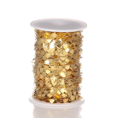 Řetízkovina se srdíčky dvě barevné varianty chirurgická ocel