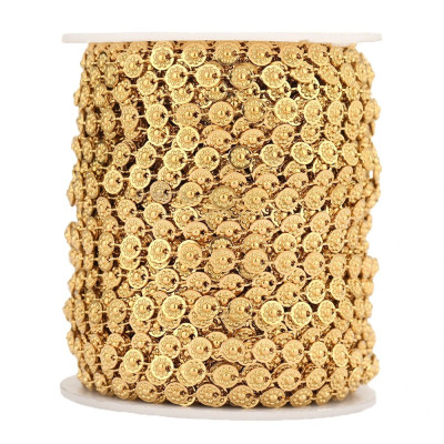 Chain link with patties, two variants, surgical steel