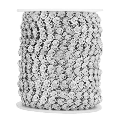 Chain link with patties, two variants, surgical steel