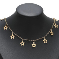 Chain with pendants 5 variants surgical steel gold galvanization