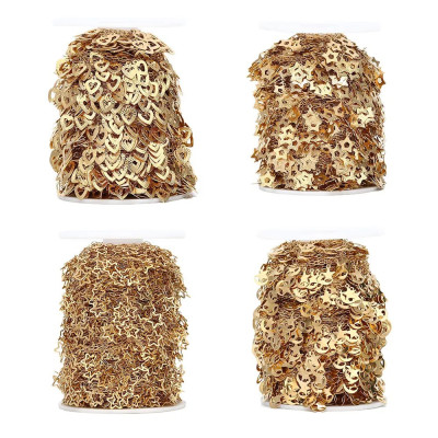 Řetízkovina s přívěsky 5 variant chirurgická ocel zlatá galvanizace