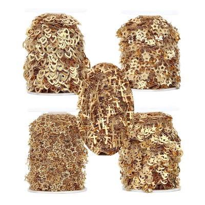 Chain with pendants 5 variants surgical steel gold galvanization