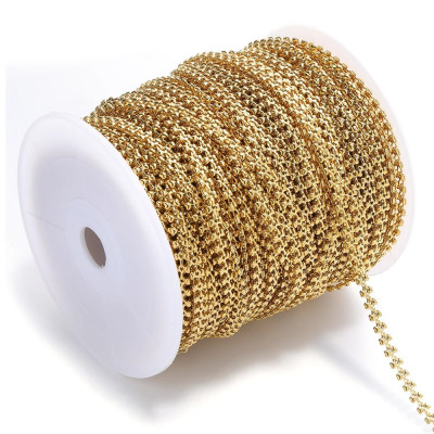 Chain with small hearts 2 color options surgical steel