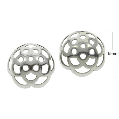 Bead cut through 15mm surgical steel