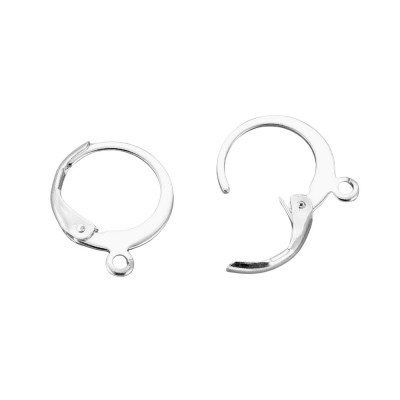 Lever Back earrings stainless steel silver elektroplating