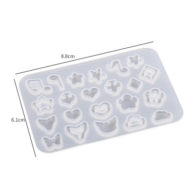 Small silicone mold for crystal resin casting