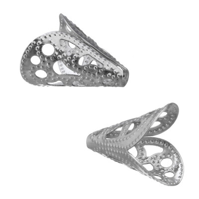 Bead cut through shaped of surgical steel