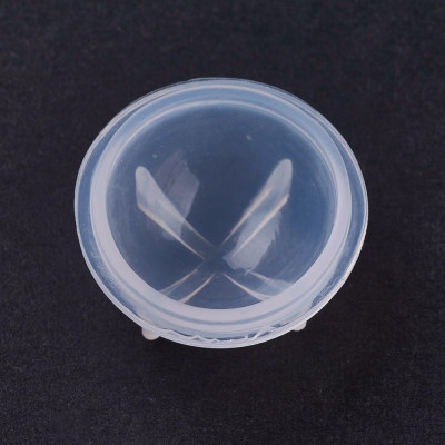 Silicone mold for casting a 20mm crystal resin ball