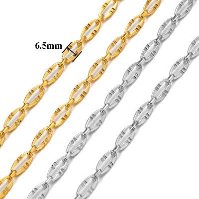 Massive combined chain link surgical steel two variants