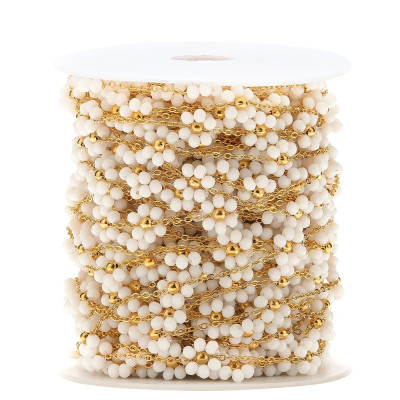 Řetízkovina s korálkovou kytičkou chirurgická ocel