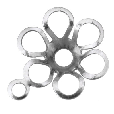 Bead flower shaped 10 x 13,5mm from surgical steel