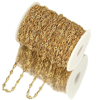 Chain fabric with rhombuses, surgical steel, two color variants