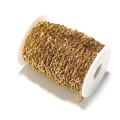 Chain fabric with rhombuses, surgical steel, two color variants