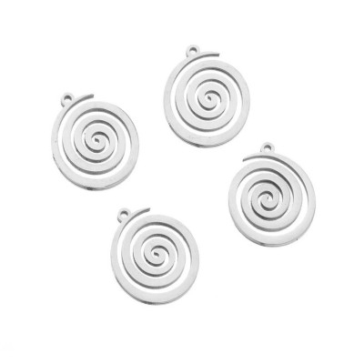 Pendant spiral smaller surgical steel