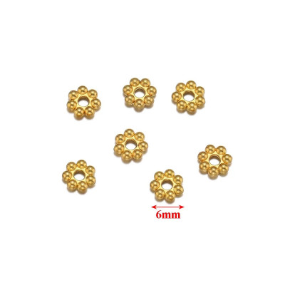 Intermediate ring 3,4,5,6mm made of surgical steel gold galvanization