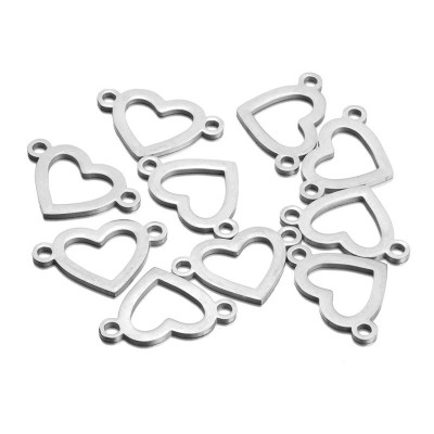 Surgical steel heart connector