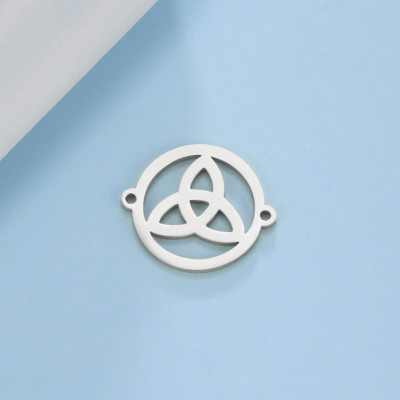 Connector Celtic knot surgical steel 2 color variants