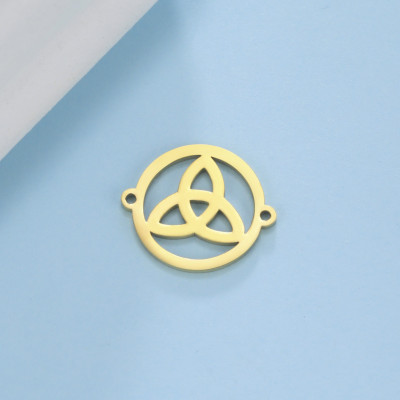 Connector Celtic knot surgical steel 2 color variants