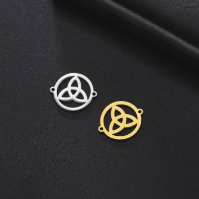 Connector Celtic knot surgical steel 2 color variants