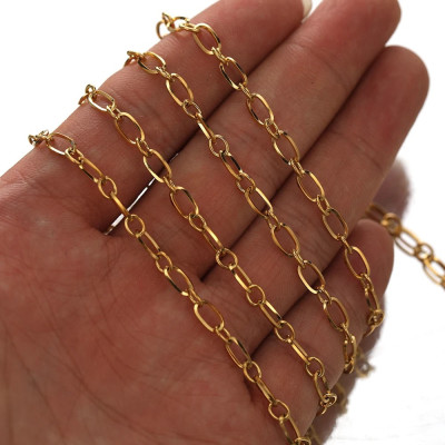 Řetízkovina tenká oválná očka chirurgická ocel