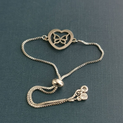 Heart connector with bow made of surgical steel