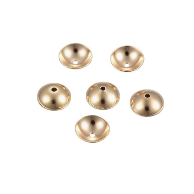 Hladký kaplík 6mm ve zlaté galvanizaci chirurgická ocel