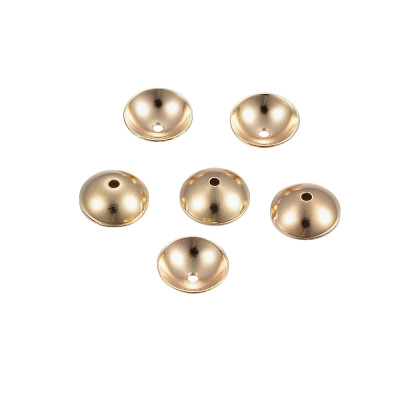 Hladký kaplík 4mm ve zlaté galvanizaci chirurgická ocel