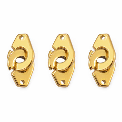 Claw connector, surgical steel, two color variants