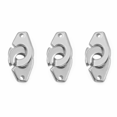 Claw connector, surgical steel, two color variants