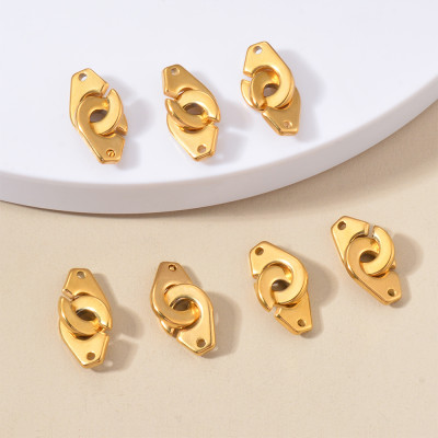 Claw connector, surgical steel, two color variants