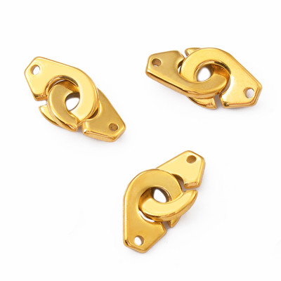 Claw connector, surgical steel, two color variants