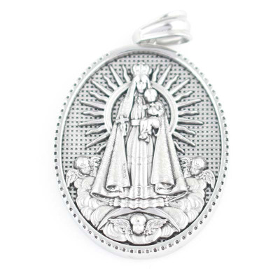 Virgin Mary surgical steel pendant
