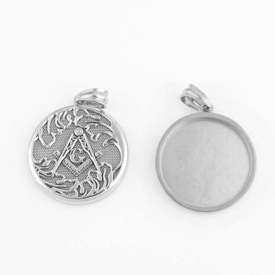 Pendant Freemasonry surgical steel