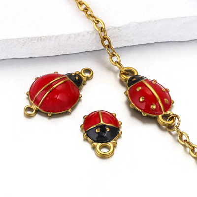 Connector Ladybug gold galvanization