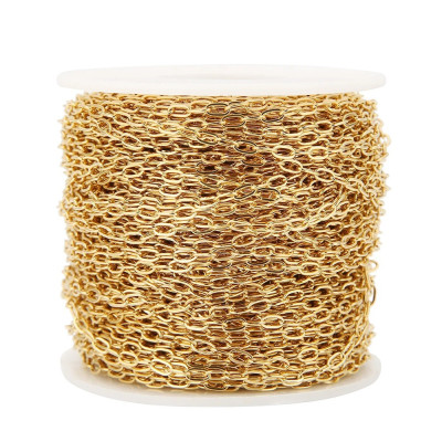 Lehký řetízek s oválnými očky 4,20 x 2,8mm ve dvou barevných variantách chirurgická ocel 304