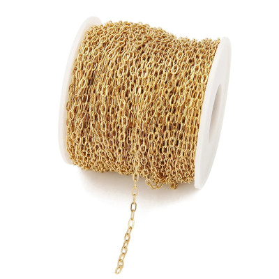 Lehký řetízek s oválnými očky 4,20 x 2,8mm ve dvou barevných variantách chirurgická ocel 304