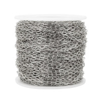 Light chain with oval links 2.6 x 4 mm in two color variants
