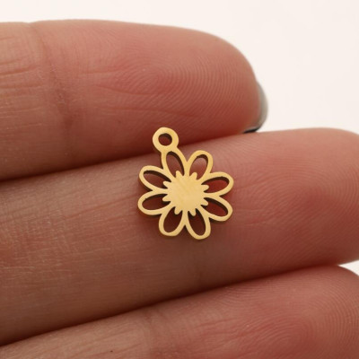 Pendant small flower surgical steel