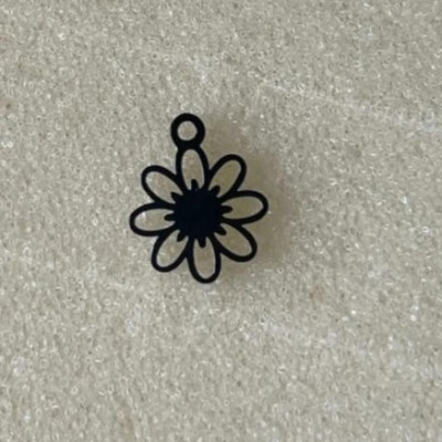 Pendant small flower surgical steel