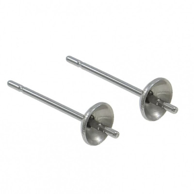 Cup with bowl and shaft 4mm, surgical steel