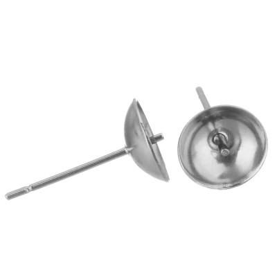 Puset with a bowl and a 5mm stem made of surgical steel