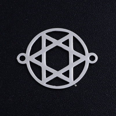 Connector Star of David in a wheel surgical steel