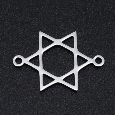 Star of David connector surgical steel
